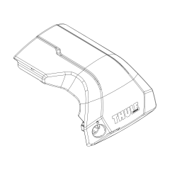 Thule Front Cover Right - Thule Edge Flush Rail