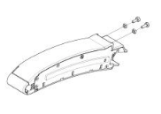 Upper bracket 17-X - center - Thule Chariot Sport double/Cross double/Cab