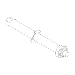 Push button clevis axle 50mm - Thule Chariot Corsair/Captain/Skiing kt