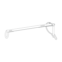 Strap - axle snap pin with O-ring