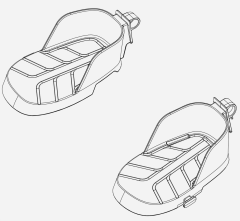 Foot support left+right - Thule RideAlong Lite