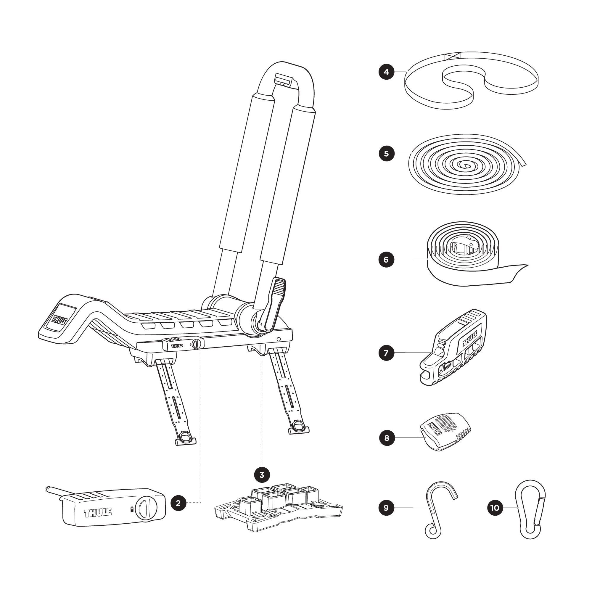 Thule Hull-a-Port XTR Ersatzteile